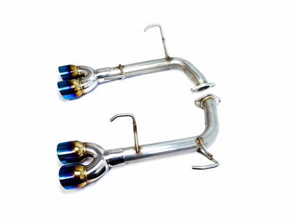FactionFab Axle Back Exhaust Dual Burnt Stainless Tip 2022+ WRX