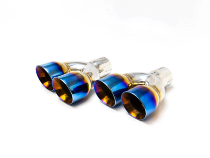 FactionFab Axle Back Exhaust Dual Burnt Stainless Tip 2022+ WRX