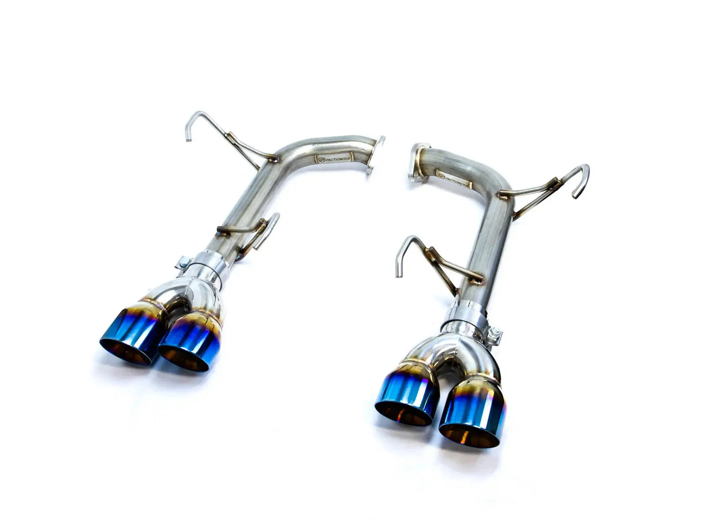 FactionFab Axle Back Exhaust Dual Burnt Stainless Tip 2022+ WRX