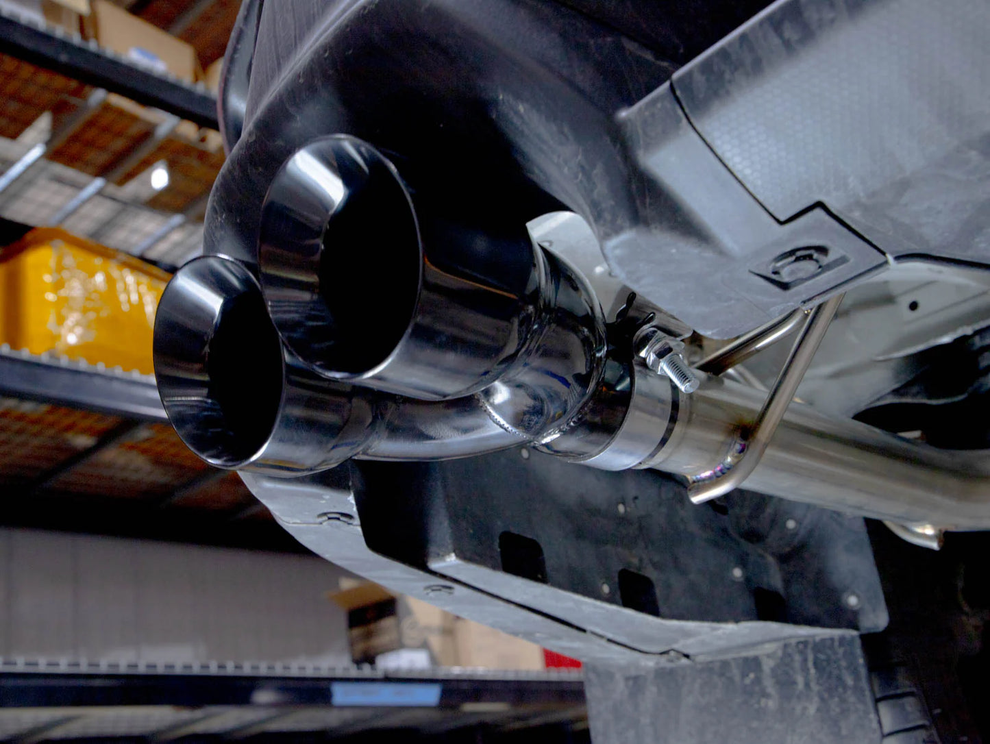 FactionFab Axle Back Exhaust Dual Black Chrome Tip 2022+ WRX
