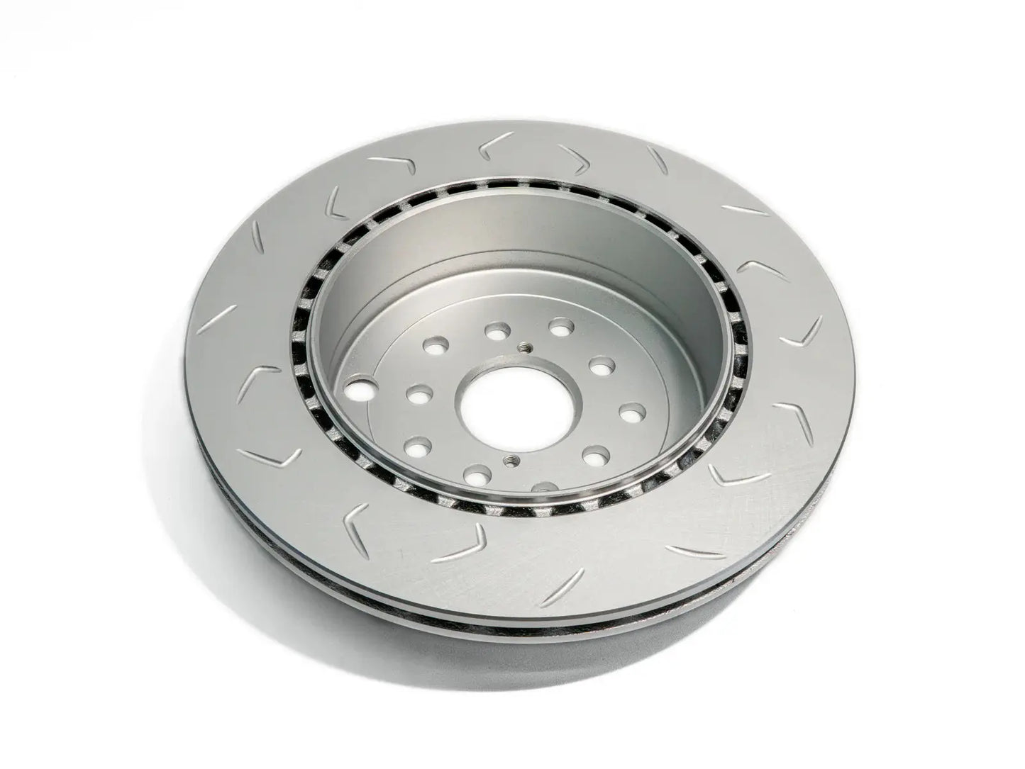FactionFab Slotted Rear Rotor V2 Dual Drilled 5x100/114 Subaru STI 2008-2017