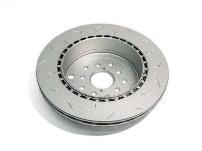 FactionFab Slotted Rear Rotor V2 Dual Drilled 5x100/114 Subaru STI 2008-2017