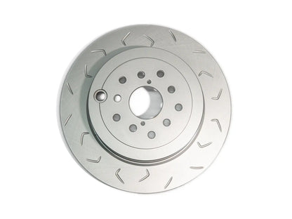 FactionFab Slotted Rear Rotor V2 Dual Drilled - Subaru STI 2008-2017