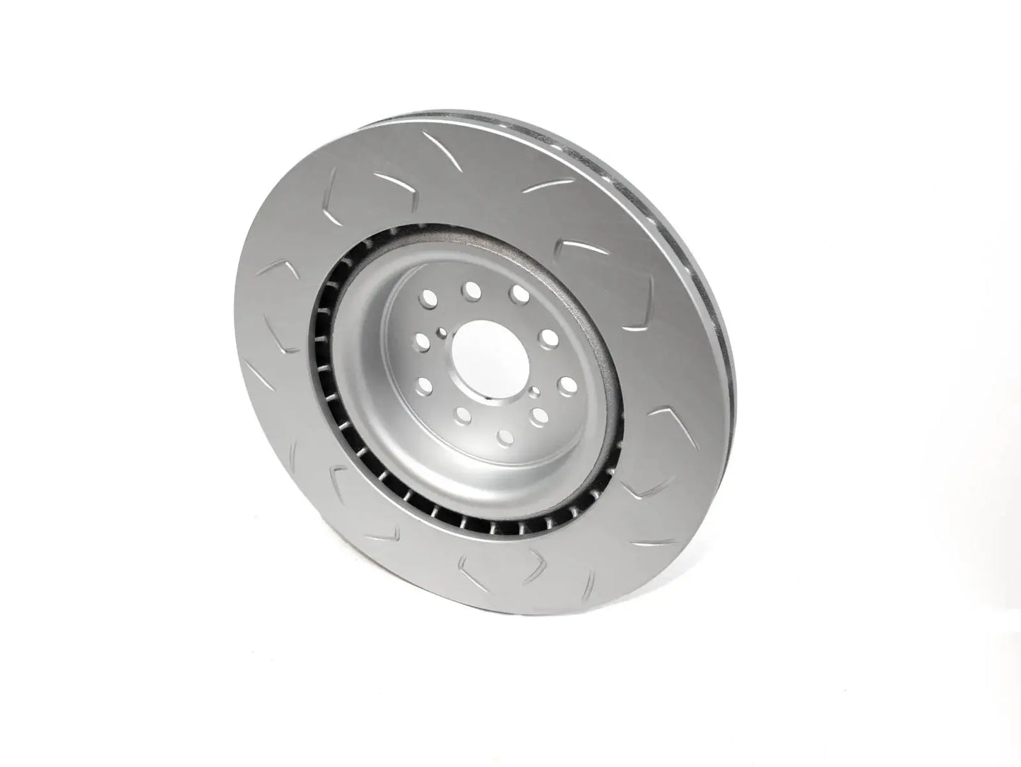FactionFab Slotted Front Rotor V2 Dual Drilled 5x100/114 Subaru STI 2018-2021