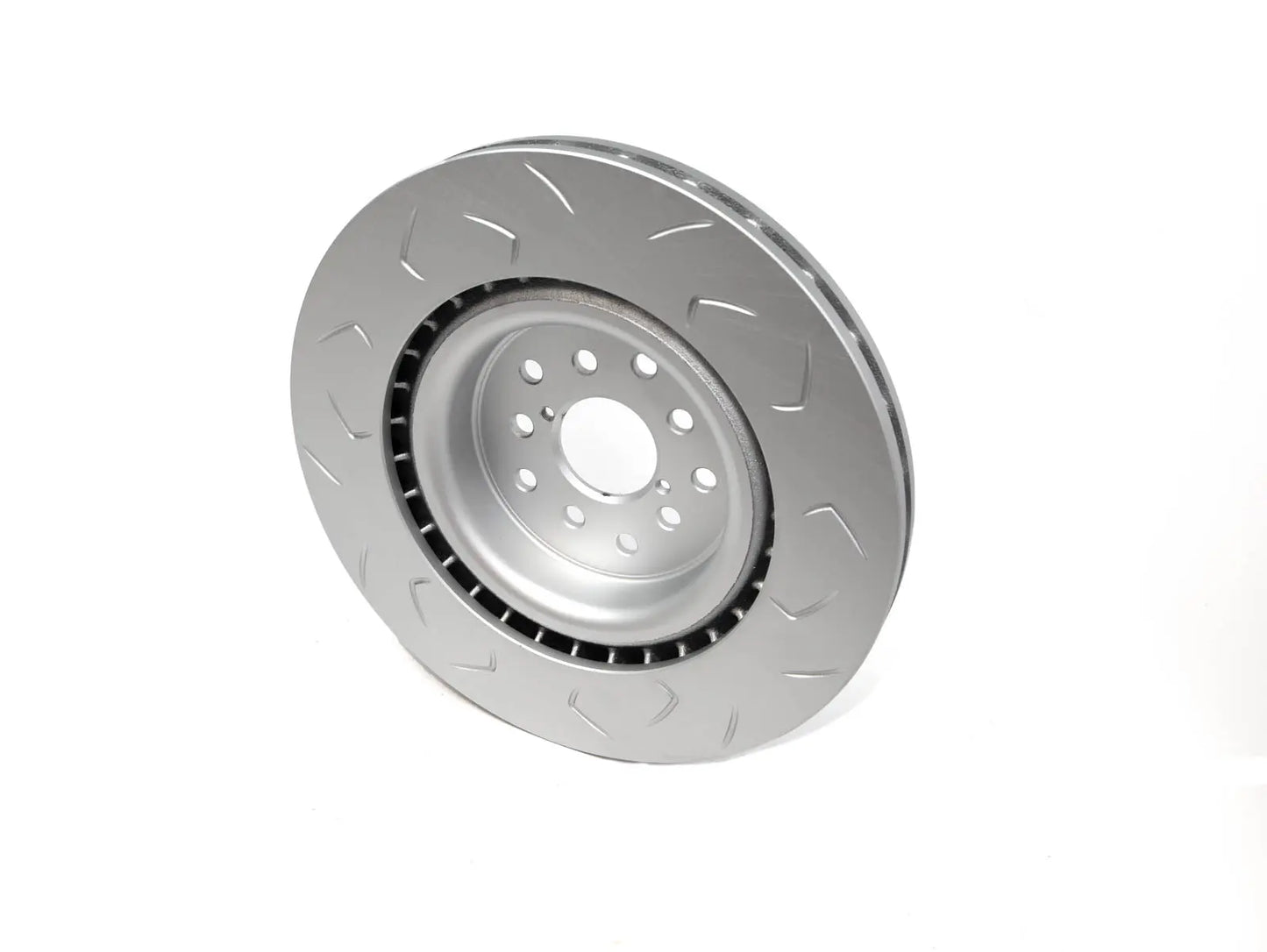 FactionFab Slotted Front Rotor V2 Dual Drilled - Subaru STI 2018-2021