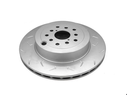 FactionFab Slotted Rear Rotor V2 Dual Drilled - Subaru STI 2018-2021