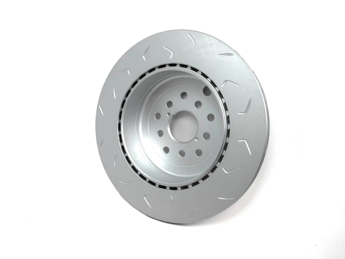 FactionFab Slotted Rear Rotor V2 Dual Drilled - Subaru STI 2018-2021