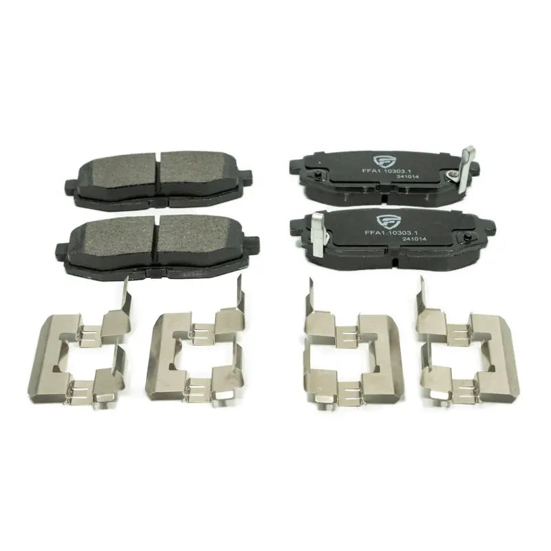 FactionFab Rear Brake Pads for 2013+ BRZ FR-S 86, 2022-2026 WRX GR86 - FFA1.10303.1
