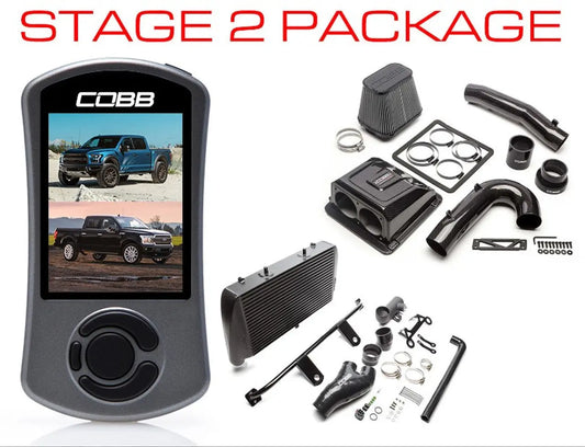 COBB 17-18 Ford F-150 Raptor Stage 2 Power Package - Black FOR0050020BK COBB