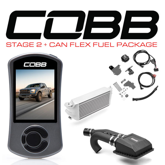 Cobb 17-20 Ford F-150 Ecoboost Raptor w/TCM Stg2+ CAN FF Power Pkg (OE Loc I/C) - Silver - FOR0050S20SL-TCM-FF
