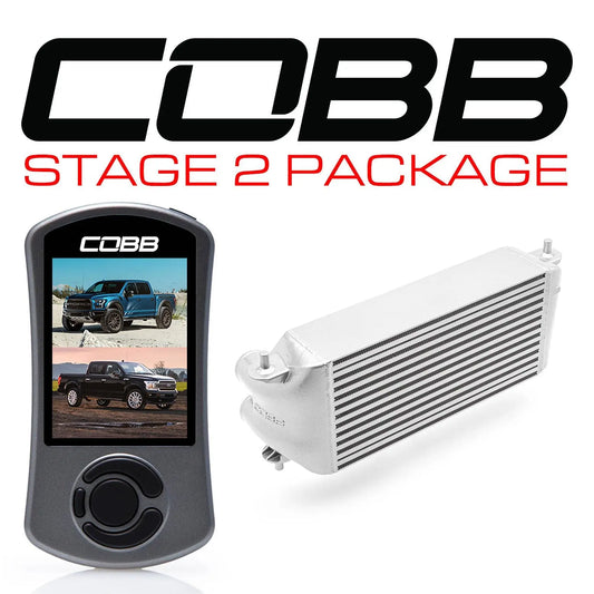 COBB Ford F-150 Ecoboost Raptor/Ltd. w/TCM Stage 2 Power Pkg - Silver (Factory Loc. I/C + NO INTAKE) FOR0050S20SL-TCM-NI COBB
