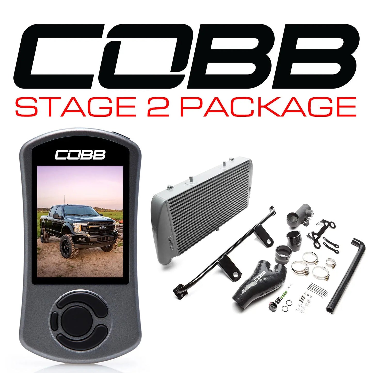 COBB 2020 Ford F-150 EcoBoost 3.5L Stage 2 Power Package (No Intake) - Silver FOR0070020SL-NI COBB