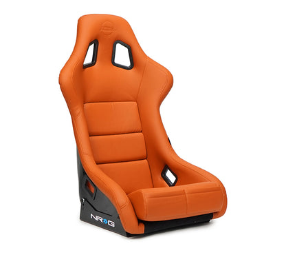 NRG Innovations Vinyl Fiberglass Bucket Seat - Large - Brown – FRP-302BR-V