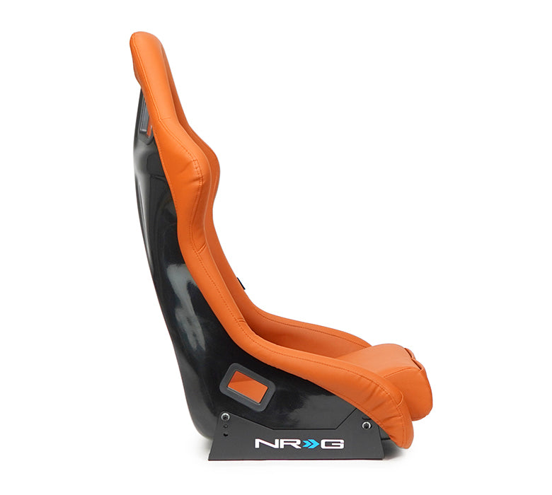NRG Innovations Vinyl Fiberglass Bucket Seat - Large - Brown – FRP-302BR-V