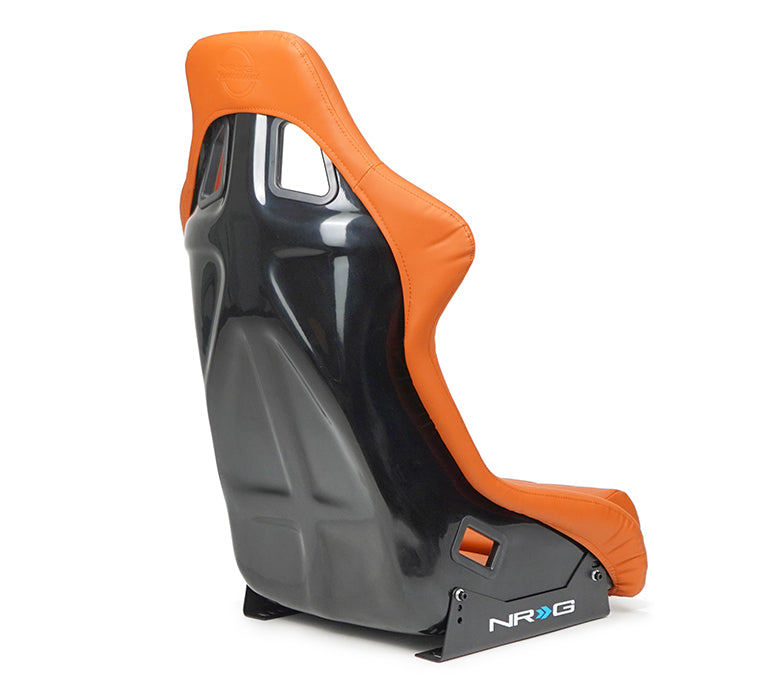NRG Innovations Vinyl Fiberglass Bucket Seat - Large - Brown – FRP-302BR-V