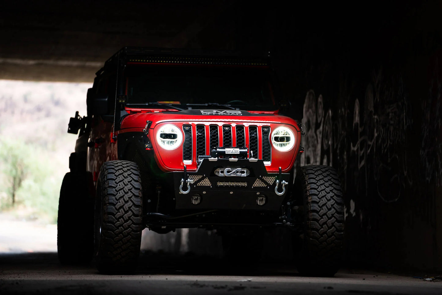 DV8 Offroad 2018+ 2025 Jeep Wrangler JL/Gladiator LED Projector Headlights  HLCJL-01