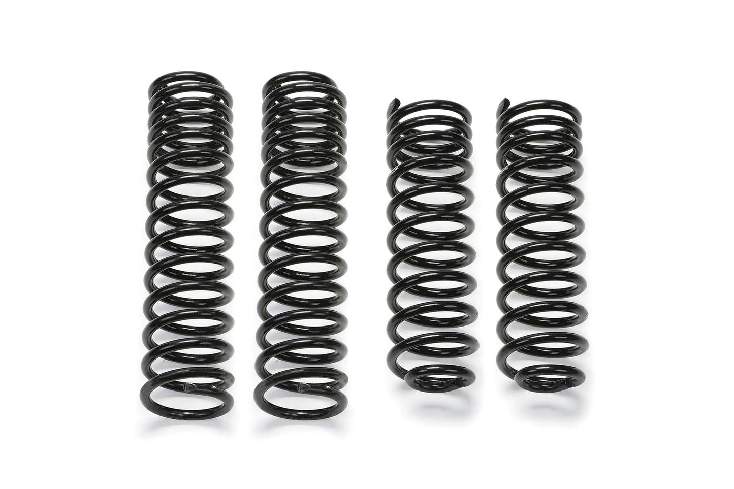 Fabtech 5in Front & Rear Long Travel Dual Rate Coil Spring Kit for 2007-2018 Jeep Wrangler JK Unlimited 4WD 4-Door (FTS24154)