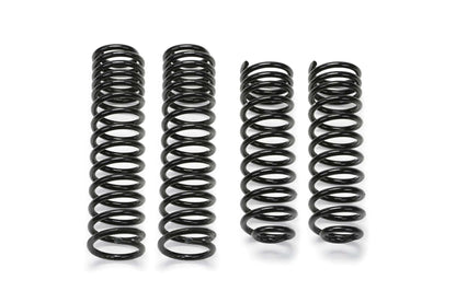 Fabtech 5in Front & Rear Long Travel Dual Rate Coil Spring Kit for 2007-2018 Jeep Wrangler JK Unlimited 4WD 4-Door (FTS24154)