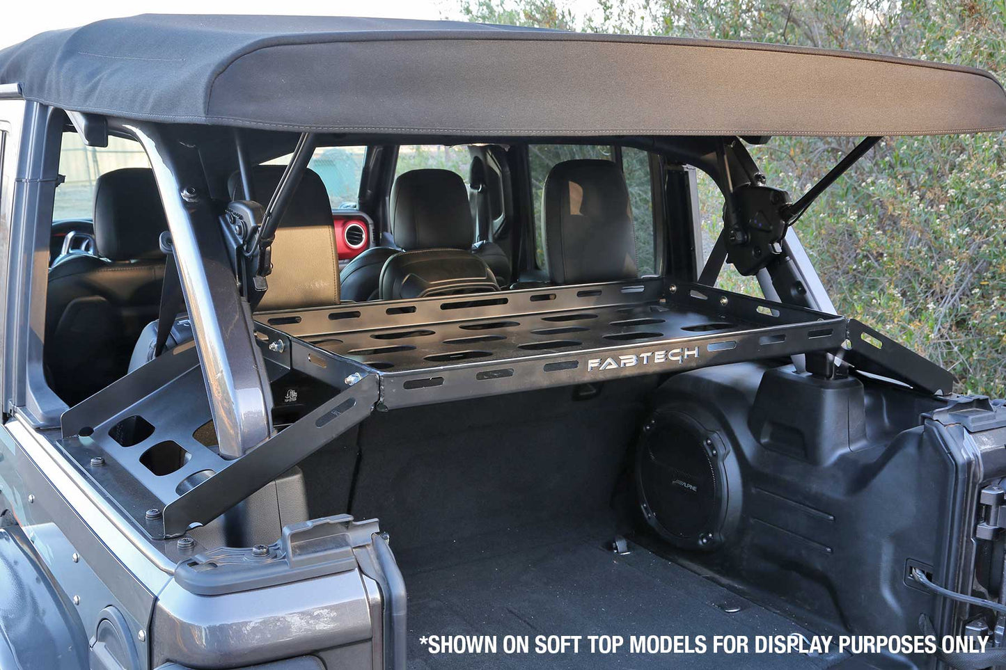 Fabtech Interior Cargo Rack for 2018-2021 Jeep Wrangler JL Unlimited 4WD 4-Door (FTS24211)
