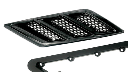 2015-2023 Roush Mustang Fender Vent Heat Extractors - Gloss Black - rsh422326