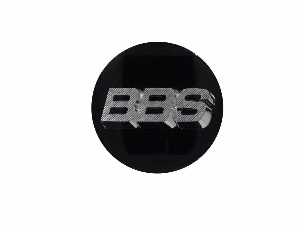 BBS Center Cap 56mm Black/Silver - 3D Floating BBS