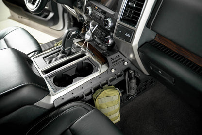 DV8 Offroad 15-21 Ford F150 / 17-21 Ford F250/F350 Center Console Molle Panels & Device Mount CCFF-01