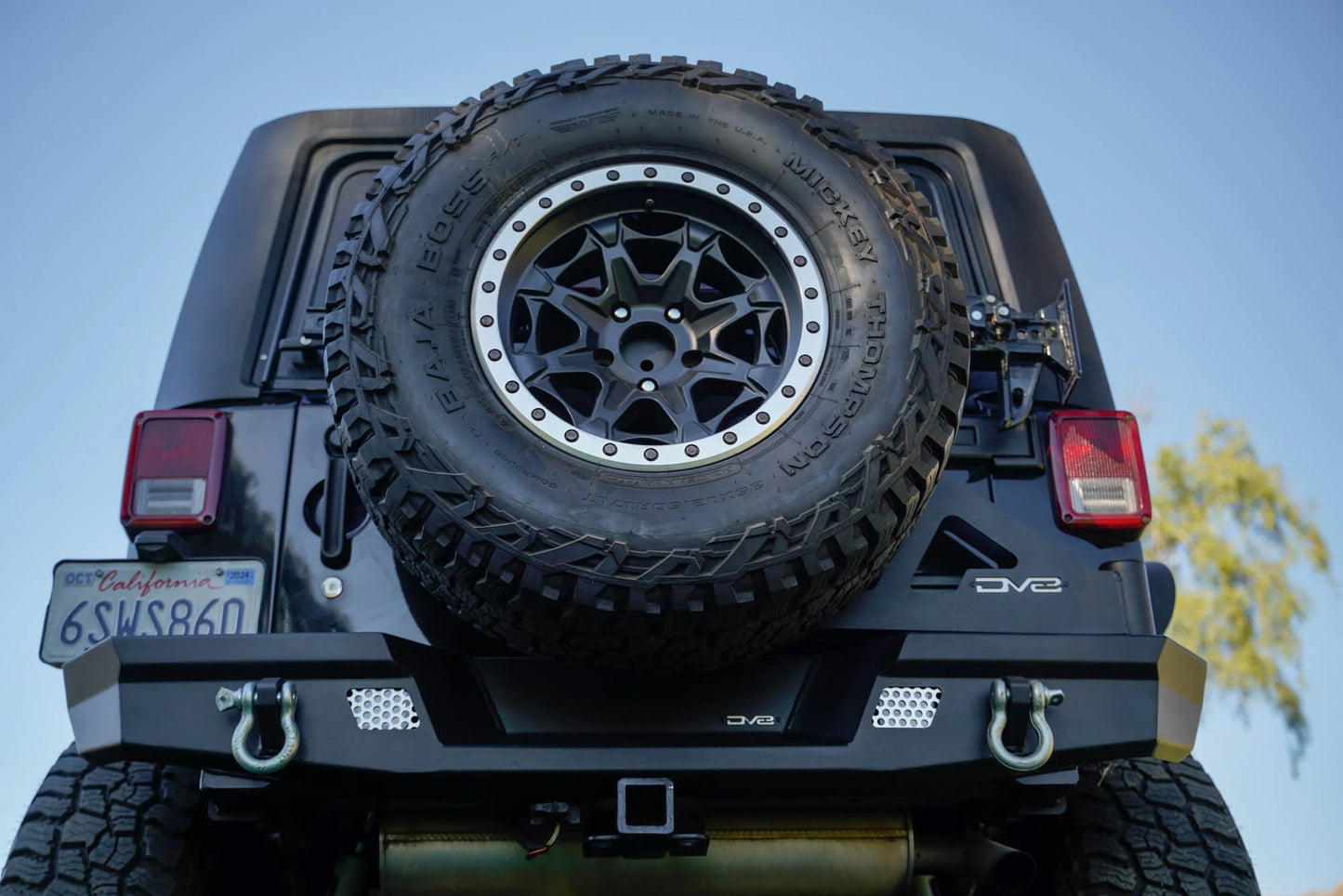 DV8 07-18 Jeep Wrangler (JK) Tire Carrier for MTO Bumper TCJK-13