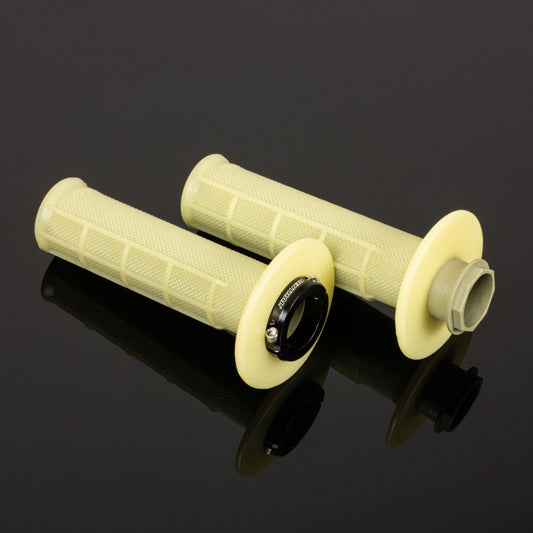 Renthal MX-R Works Lock On - Tapered/Half Waffle - Aramid