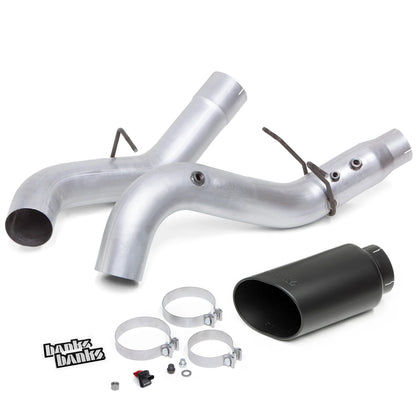 Banks Power 23.5-26 GM 2500/3500 Duramax 6.6L Monster Exhaust System 5.0in Single - Black Tip