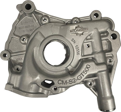 Boundary 2023+ Ford Coyote V8 Billet Gear Vane Ported Treated Oil Pump Assembly w/Billet Back Plate CM-S2-R3