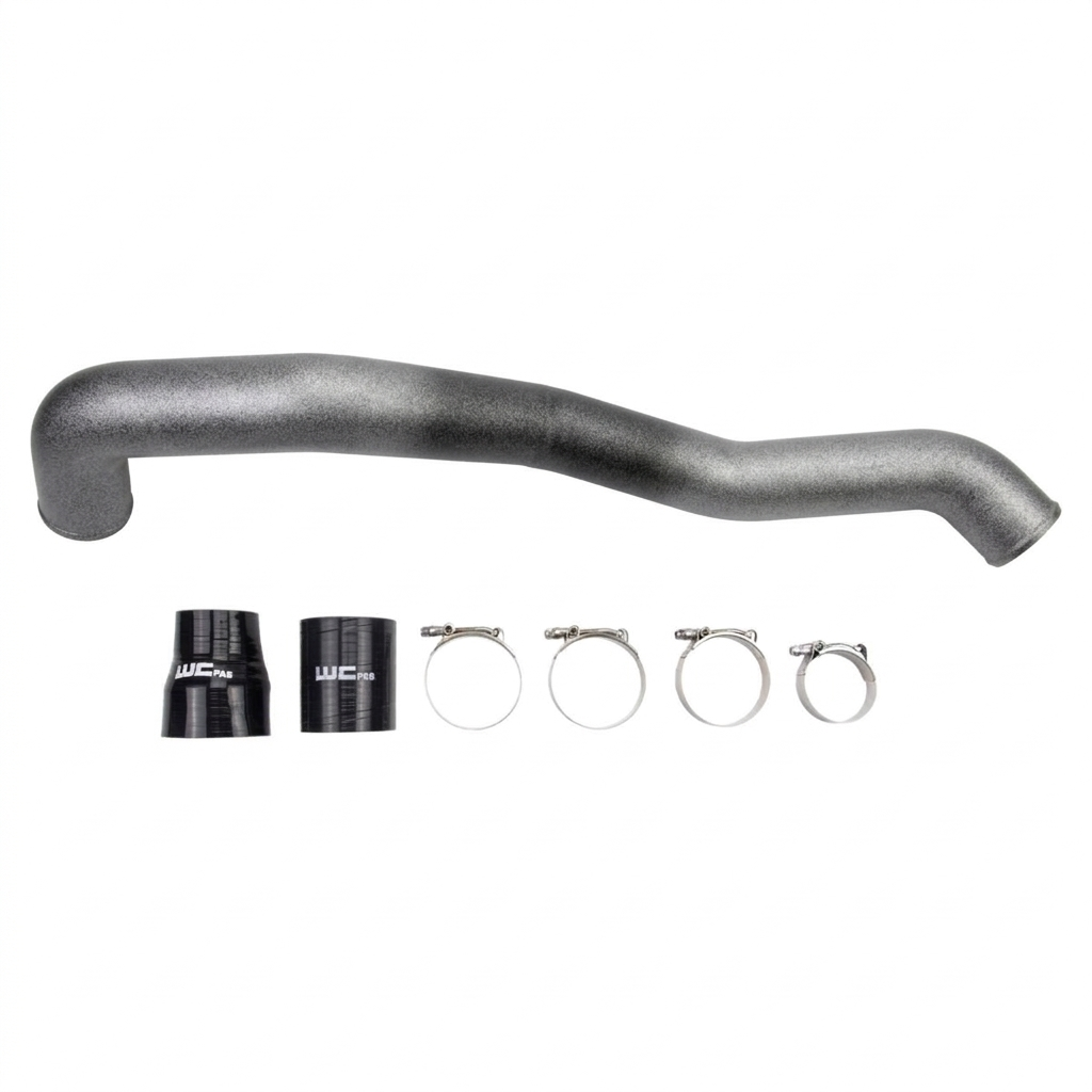 Wehrli WCF100353-GRY 3 inch driver side hot side intercooler pipe kingsport grey LML Duramax