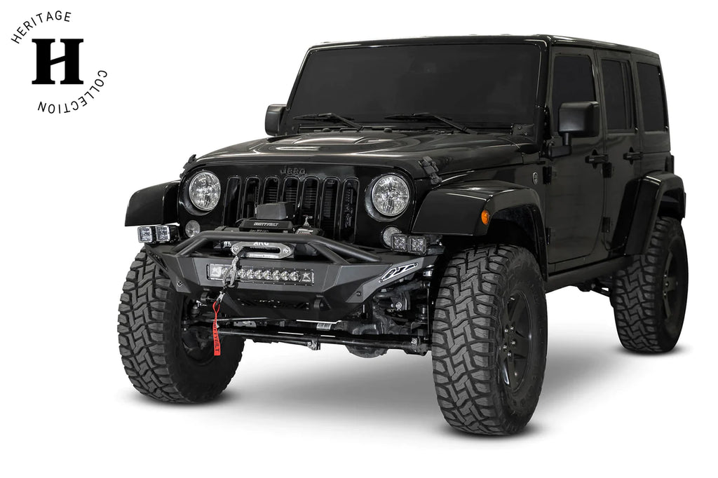 2007-2018 JEEP WRANGLER JK STEALTH FIGHTER FRONT BUMPER | HERITAGE F951232080103