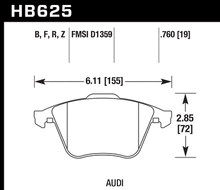 Load image into Gallery viewer, Hawk Performance HPS Brake Pads - HB625F.760