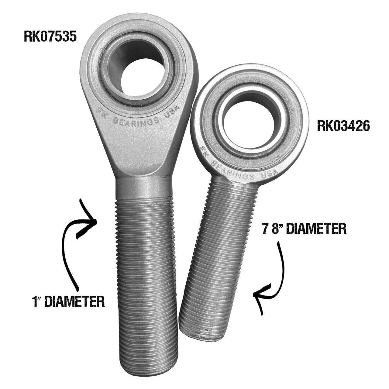 Rock Krawler Track Bar Heim Joint Misalignment Spacers (7/8 to 14MM x 1.625 Wide)