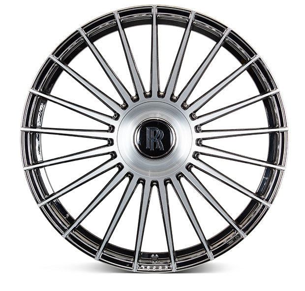 Vossen HF-8 24x9 / 5x120 BP / ET9 / 72.56 CB / Deep - EMC Polished / Brushed Wheel