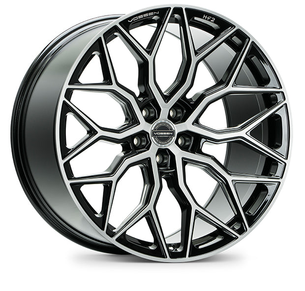 Vossen HF2 - 20x9 - ET32 - 5x112 - 57.1 - FLAT - GB - Gloss Black Wheel