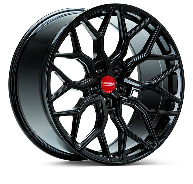 Vossen HF2 - 22x10.5 - ET32 - 5x114.3 - 70.6 - DEEP - GB - Gloss Black Wheel