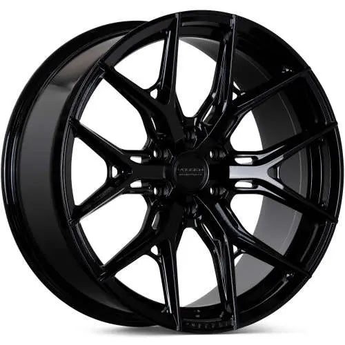 Vossen HF6-4 22x9.5 / 6x139.7 / 78.1 / ET10 / Deep - Gloss Black