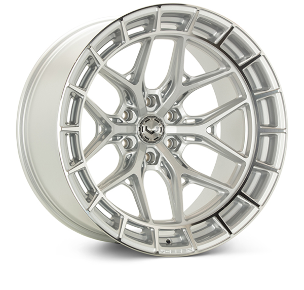 Vossen HFX-1 22x10.5 - 5x112 - ET25 - Deep - 66.5 - Silver Polished Wheel- HFX1-2M50