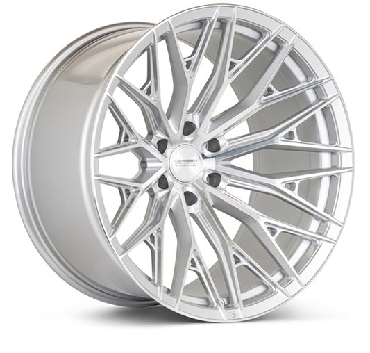 Vossen HFX-6 - 22x12 - 8x180 - ET-44 - Ultra Deep Face - 124.3 - Silver Polished Wheel