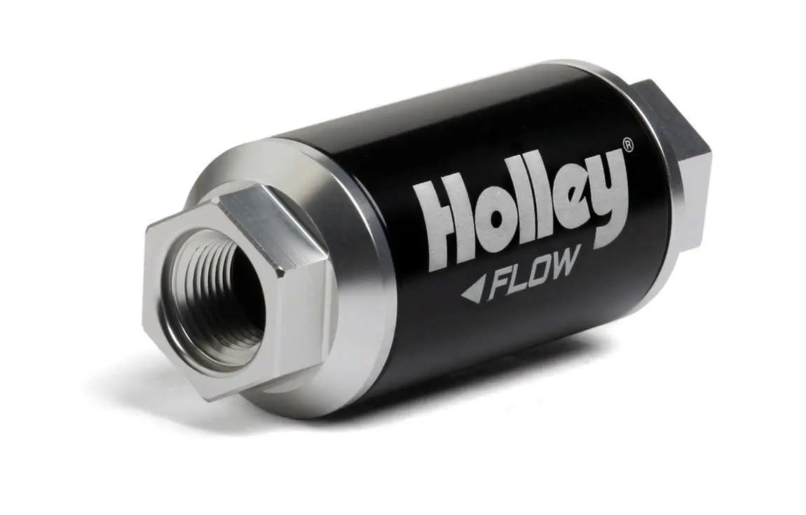 Holley Billet HP Fuel Filter - 3/8NPT 10-Micron 100GPH - 162-550