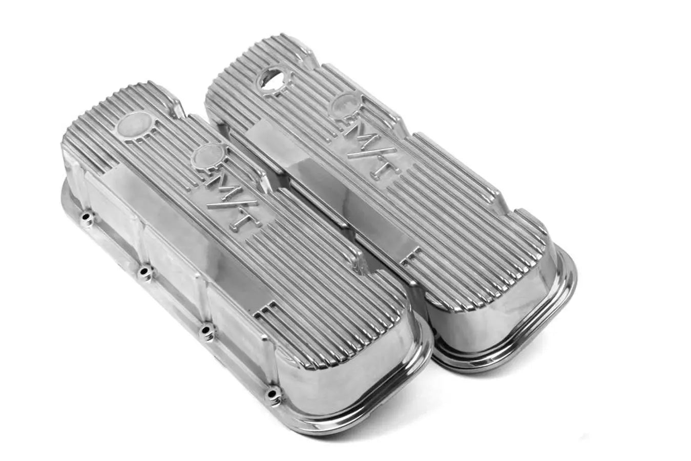 Holley BBC M/T Valve Cover Set - Polished - 241-84
