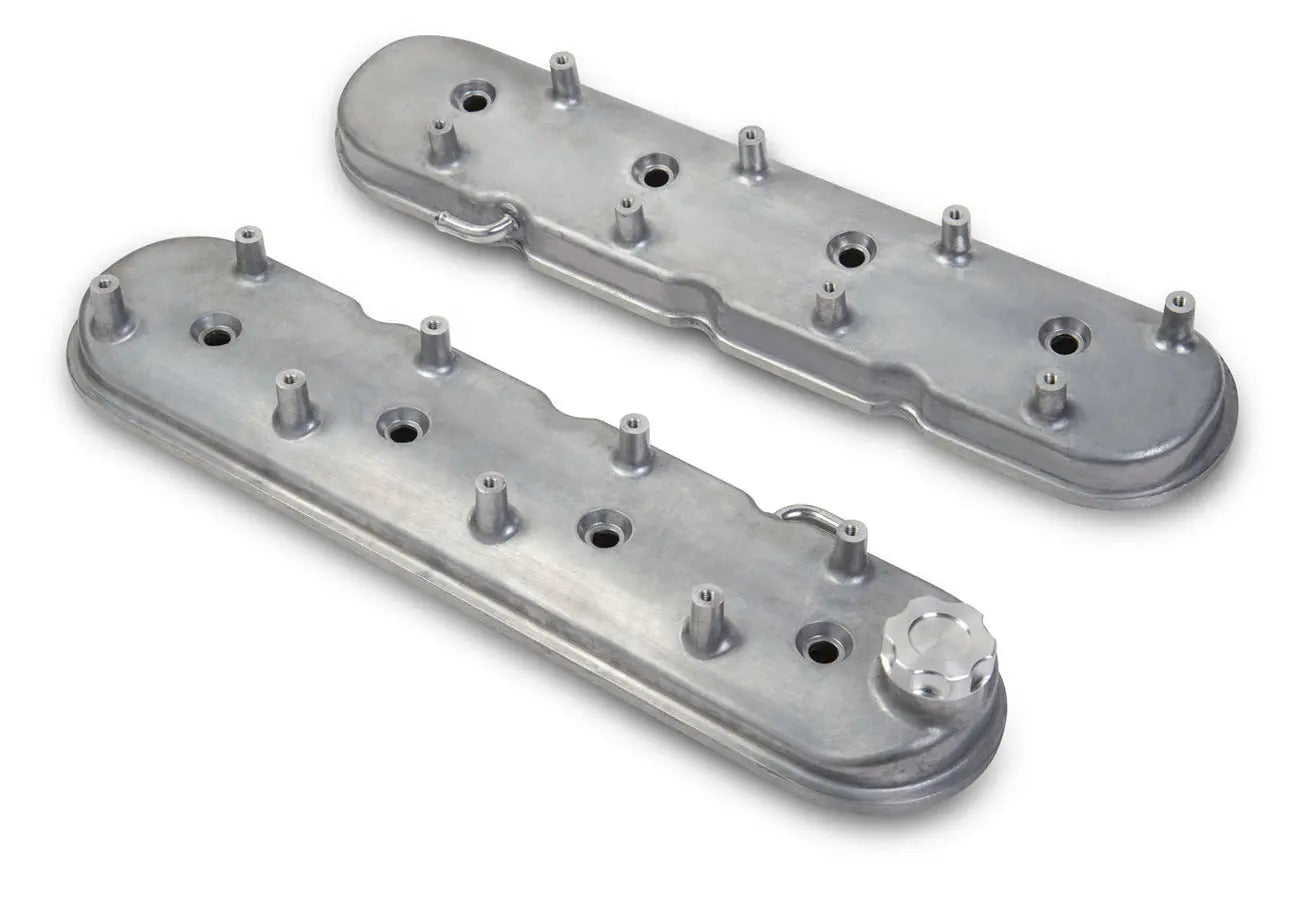 Holley GM LS1 Valve Cover Set Natural Cast Finish - 241-88