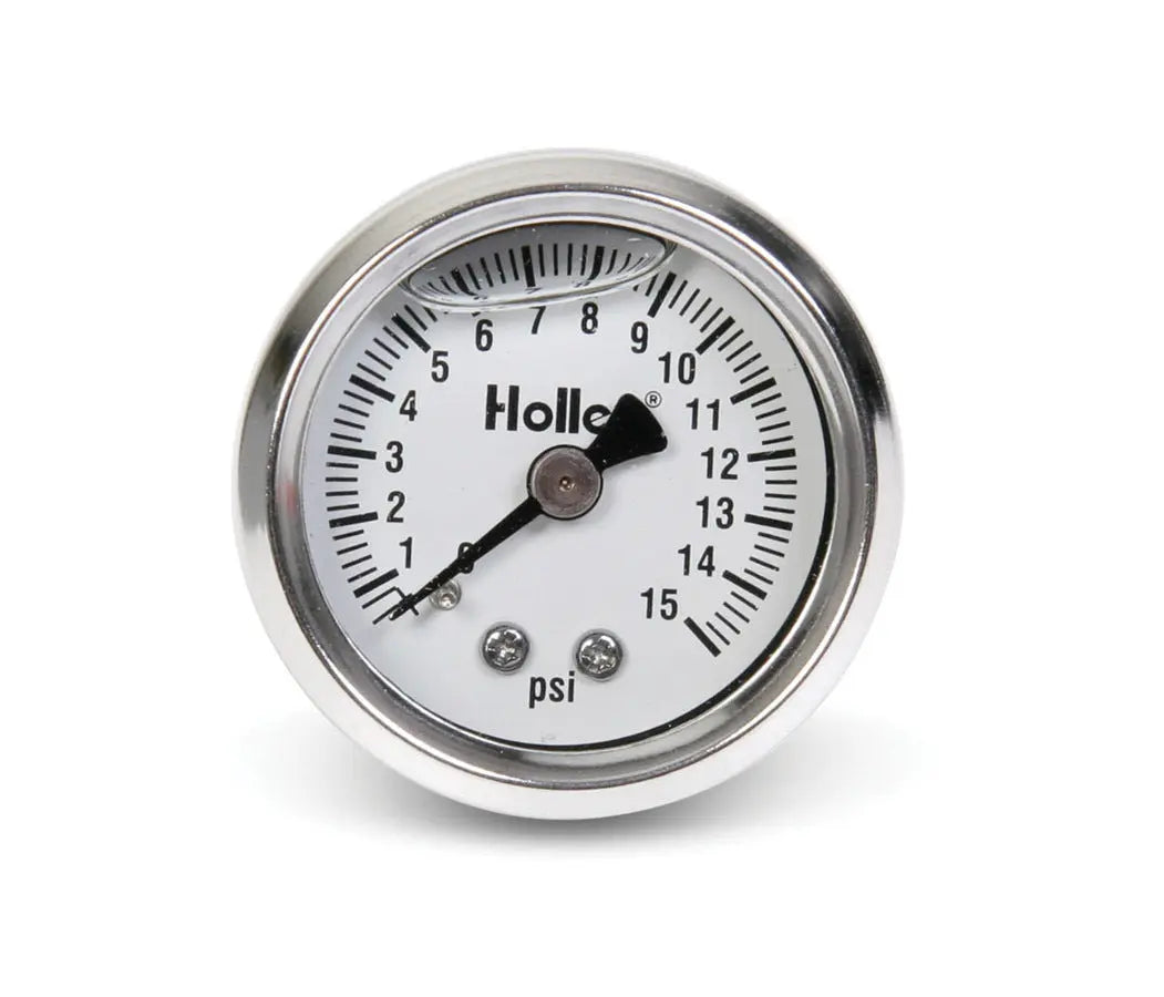 Holley 0-15 Psi Fuel Press Gaug  - 26-504