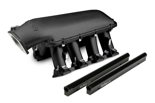 Holley GM LS Hi-Ram Intake Sys. - 105mm EFI Throttle Bdy - 300-117BK