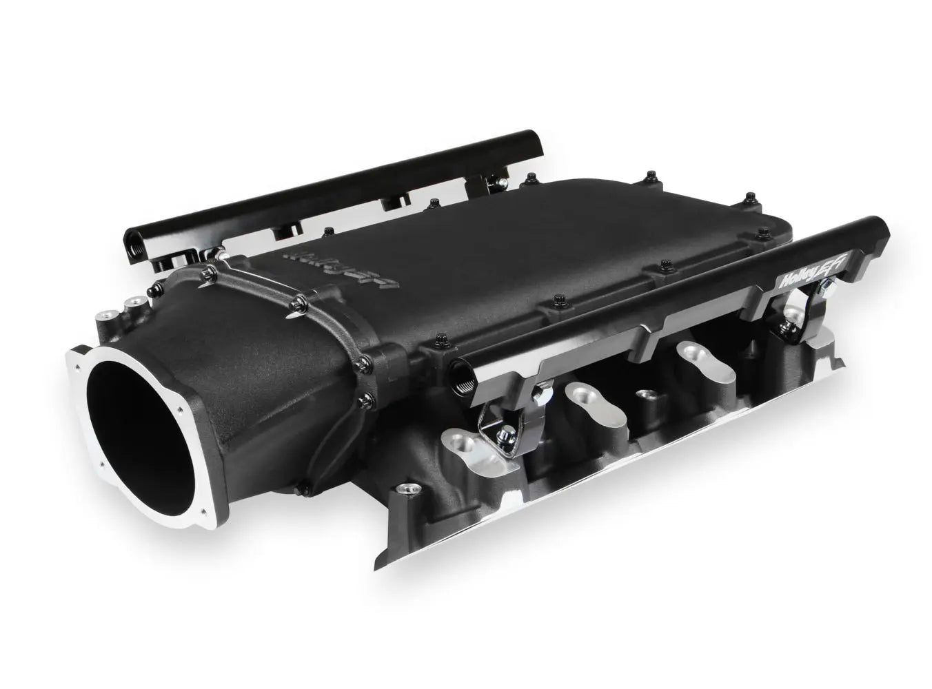 Holley LS3 Low Ram Intake Kit Single Injector Frt Feed - 300-680BK