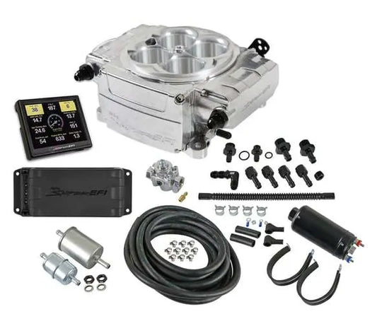 Holley Sniper 2 EFI Master Kit Polished  w/PDM - 550-510-3PK
