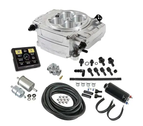 Holley Sniper 2 EFI Master Kit Polished wo/PDM - 550-510-3XK