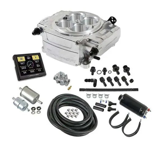 Holley Sniper 2 EFI Master Kit Polished wo/PDM - 550-510-3XK