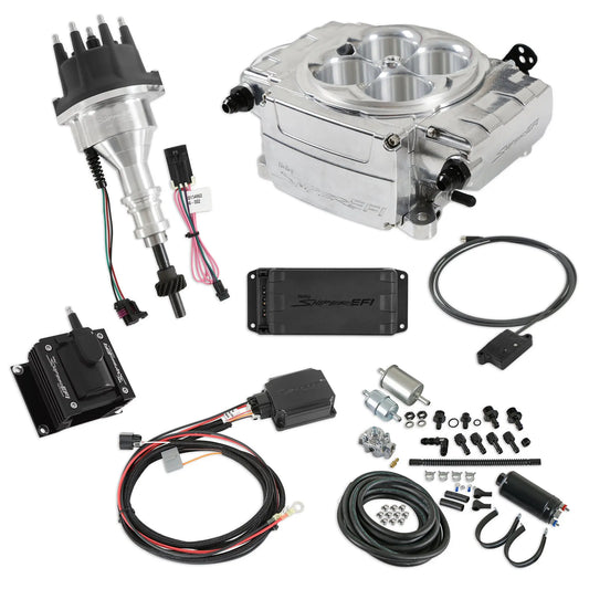 Holley Sniper 2 EFI Bundle Kit SBF Polished - 550-510-BPK-SBF